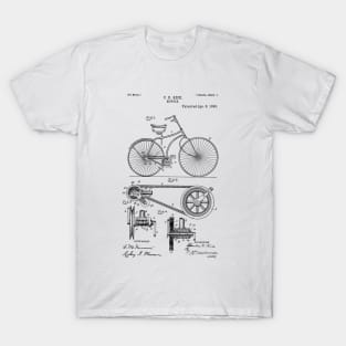 Bicycle design patent drawing T-Shirt